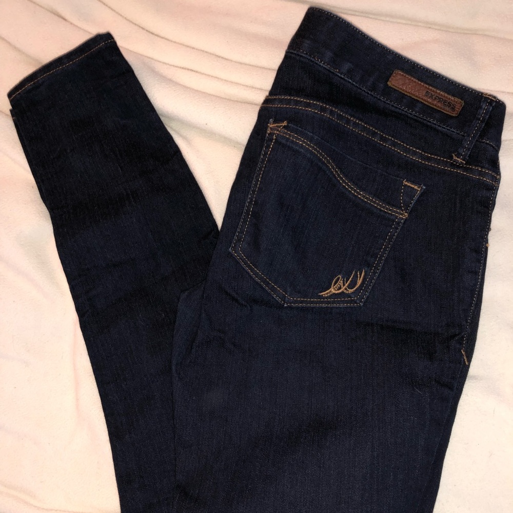 pair of express jeans